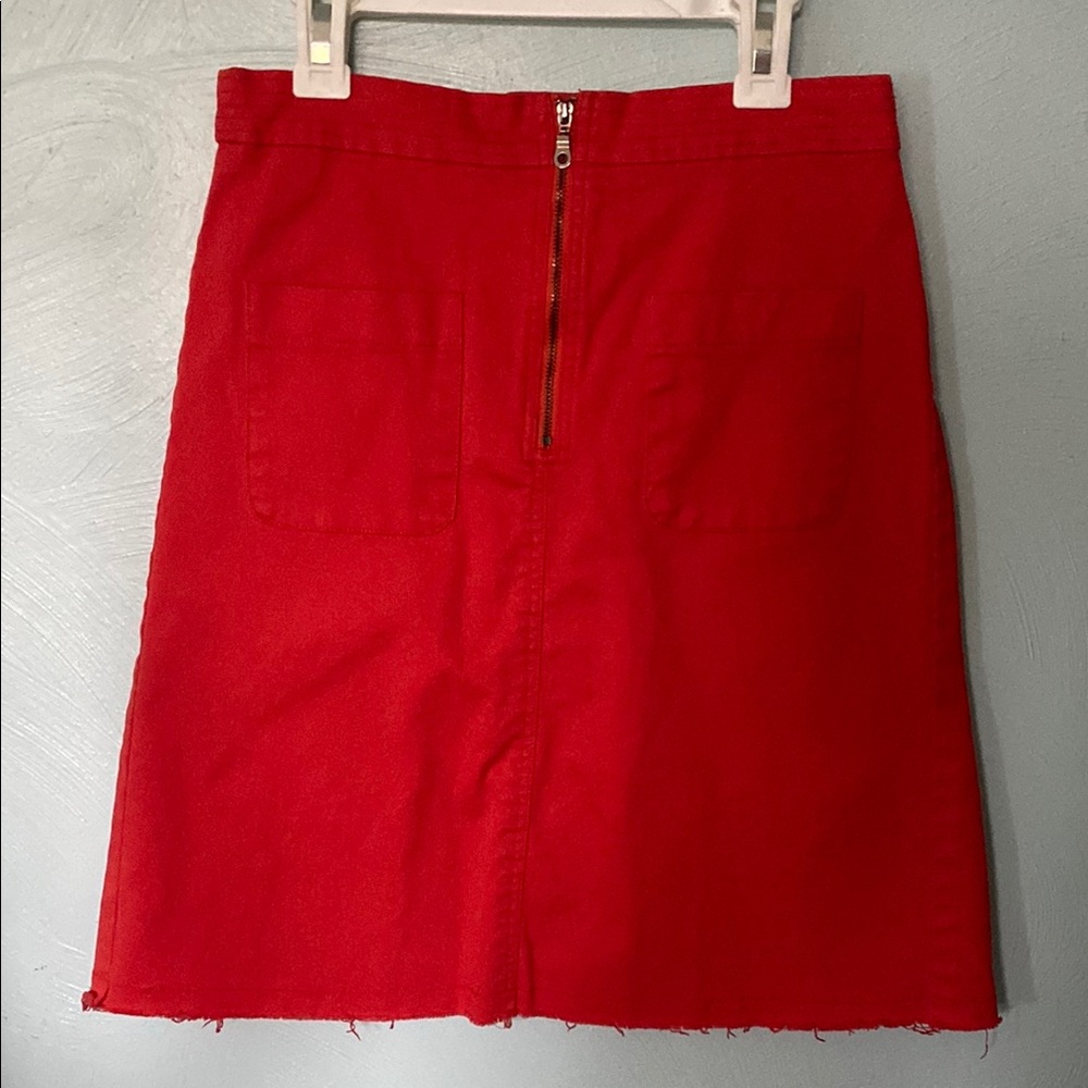 Roolee Orange A-Line Mini Skirt Night Out Essential